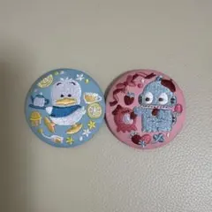 サンリオ 刺繍缶バッジ ビスケット 食玩 ハンギョドン あひるのペックル