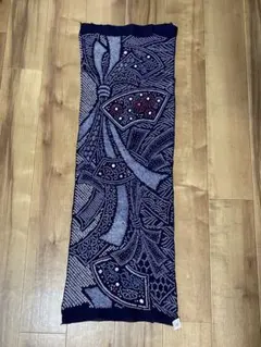 LULU20 名古屋帯 正絹 青 博多 抽象画 - メルカリ