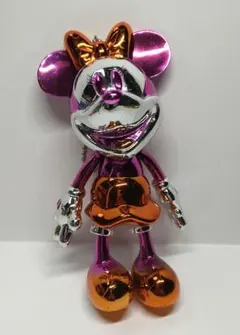 ディズニー　ミニーマウス メタリック風　キーホルダー