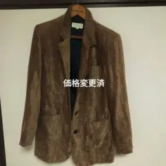 ブラウン コーデュロイ テーラードジャケット