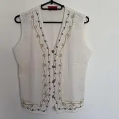 ungaro solo donna ニットベスト ホワイト