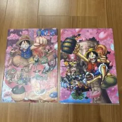 ワンピース A4クリアファイル 2枚 ルフィ ゾロ サンジ ナミ - メルカリ