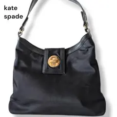 ★美品★ks　ケイトスペード　ハンドバッグ　ワンショルダー　ナイロン　ブラック