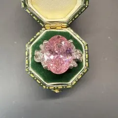 【かっちん様専用】宝石リング　ピンクダイヤモンド　サイズ調節可　新品 685