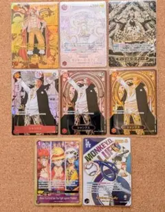 ワンピースカード　８枚セット　展示・鑑賞・盗難防止用カード　ファンメイドカード