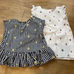 プティマイン さくらんぼトップス　110 2点セット