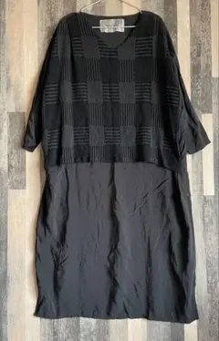 アンティカ　KINUワンピース　チュニック ドッキングワンピース