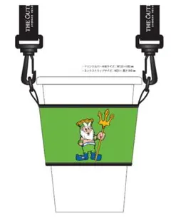 湘南ベルマーレカップホルダー 緑色 キャラクター付き