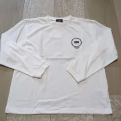新品☆コムサイズム　白　サークルプリント長袖Tシャツ140㎝