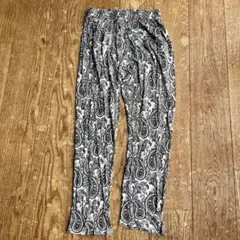 ペイズリー柄 ワイドパンツ