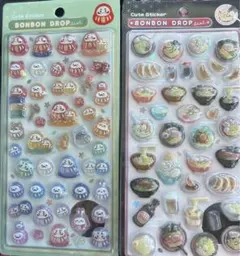 【正規品】BONBON DROP ボンボンドロップシール　和柄　だるま　桜