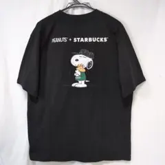 859　新品未使用　STARBUCKS スヌーピー コラボTシャツ L-XLのサムネイル