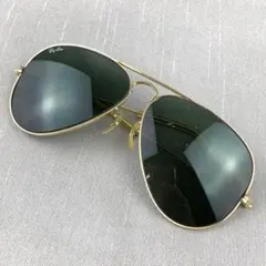 0776 Ray-Ban レイバン サングラス 58□14 ゴールド系 グリーン - メルカリ