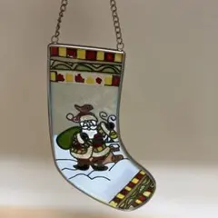 サンタクロース ステンドグラス風 オーナメント