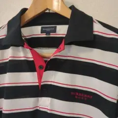 ゴルフポロシャツ スポーツ メンズL 　ストライプ