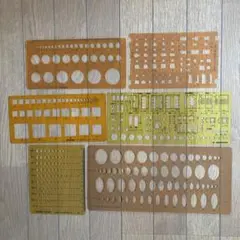 建築製図テンプレートセット コクヨウチダ建築資料研究社など6枚