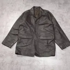 90s archive vintage leather jacket L