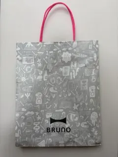 【未使用】BRUNO 紙袋　ショッパー　ピンクハンドルのサムネイル