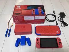 【美品】【おまけ付き】Nintendo Switch マリオレッド×ブルー