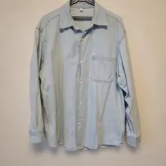 GU ウォッシュドシャツ（デニム）