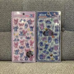 ボンボンドロップシール　スティッチ•エンジェル 2点セット