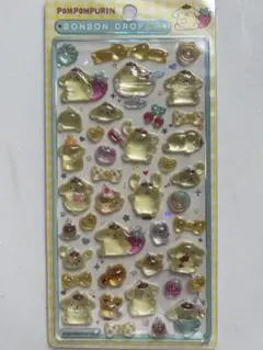 【正規品】ボンボンドロップシール　ポムポムプリン 第２弾　立体シール