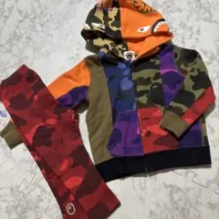 BAPE KIDS シャークパーカー ショートパンツ セット 90 | Mercari