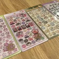 【タイムセール】ボンボンドロップシール　和柄　舞妓　桜　柴犬　漢字