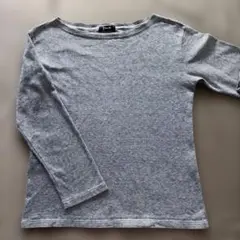 Spick and Span 細ボーダー　長袖Tシャツ　ブルー系　ボートネックのサムネイル
