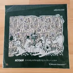 MOOMIN スマホもメガネも拭けるリバティハンカチ　②　ムーミンパパのサムネイル