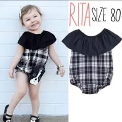 海外製品♡フリルチェックロンパース！H&M、ザラベイビー、ネクスト、プティマイン