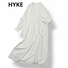【美品✨近年モデル マキシ丈】HYKE スモックワンピース リネン混 ハイク IMG_3208-840x840.jpeg