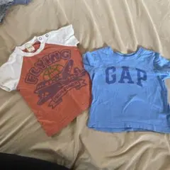 e.a.B 飛行機プリント Tシャツ 90cm & GAP Tシャツ