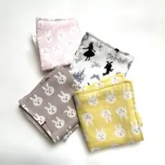 4重ガーゼハーフハンカチ4枚セット(9)