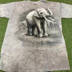 THE MOUNTAIN 象プリント Tシャツ Lサイズ　半袖　新品のサムネイル
