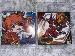 エヴァンゲリオン アスカ 2号機 ウエハース シール 2枚セット