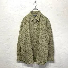 新品未使用タグ付【McGREGOR】小花リップルプリントシャツ　長袖シャツ　LLのサムネイル