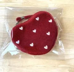 FEILER ラブラリーハート ハート型ポーチ ポーチ フェイラー　レッド
