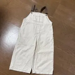 lalaland 2025aw ホワイト　オーバーオール　S