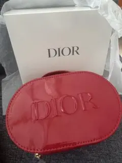 Dior ノベルティ エナメルバニティポーチ