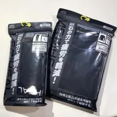 残り僅か☆メディヒール☆リカバリー長袖クルーネック＆レギンス（黒）Ｌワークマン