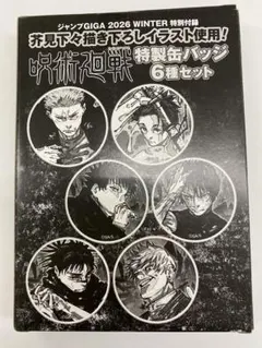 呪術廻戦　付録缶バッジ6種セット