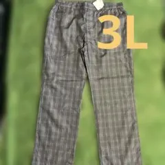 フィラFILAGOLFゴルフパンツウインドブレーカーチェック3Lグレー