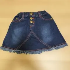 Lee デニム フリンジ付きスカート　80cm