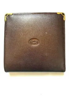 Cartier マストライン 二つ折り財布 ボルドー