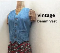 MAX INCORPORATION 国産　ヴィンテージ デニムベスト　希少品