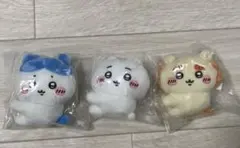 ちいかわおかおクリップ　ちいかわハチワレシーサー3点セット