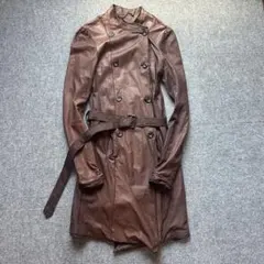 Sissi Leather ナポレオントレンチコート