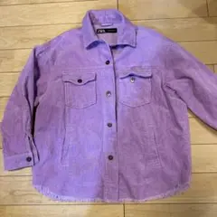ZARA コーデュロイジャケット XS パープル