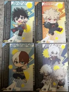 僕のヒーローアカデミア マルチシート全4枚セット　くら寿司コラボ　ヒロアカ